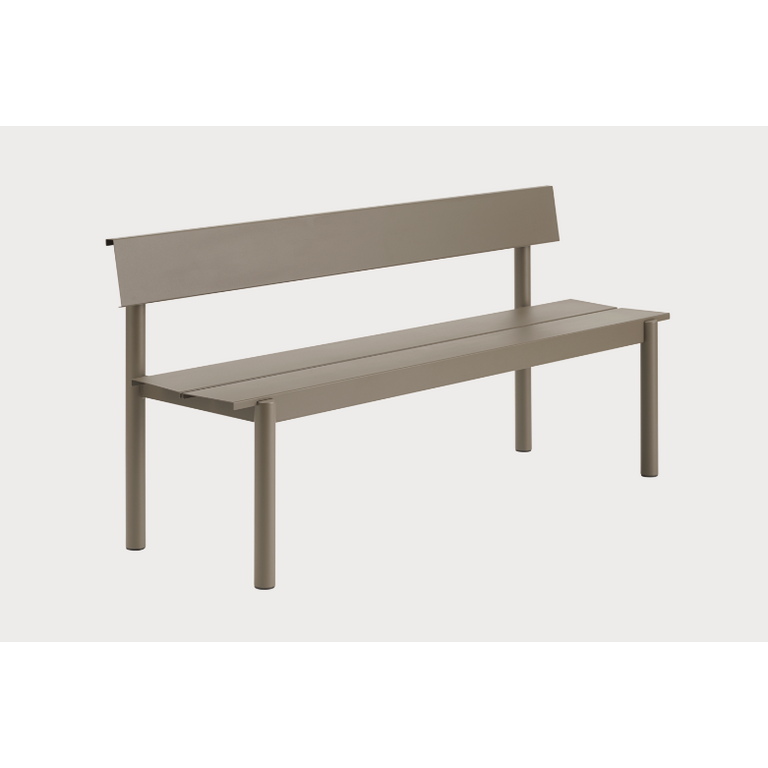 Muuto Linear Steel Bench w. Backrest 170 x 34 cm
