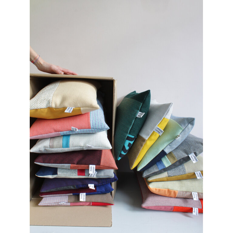 Jantien Baas X Edwin Pelser Kussens gemaakt van restanten Kvadrat stof DL5