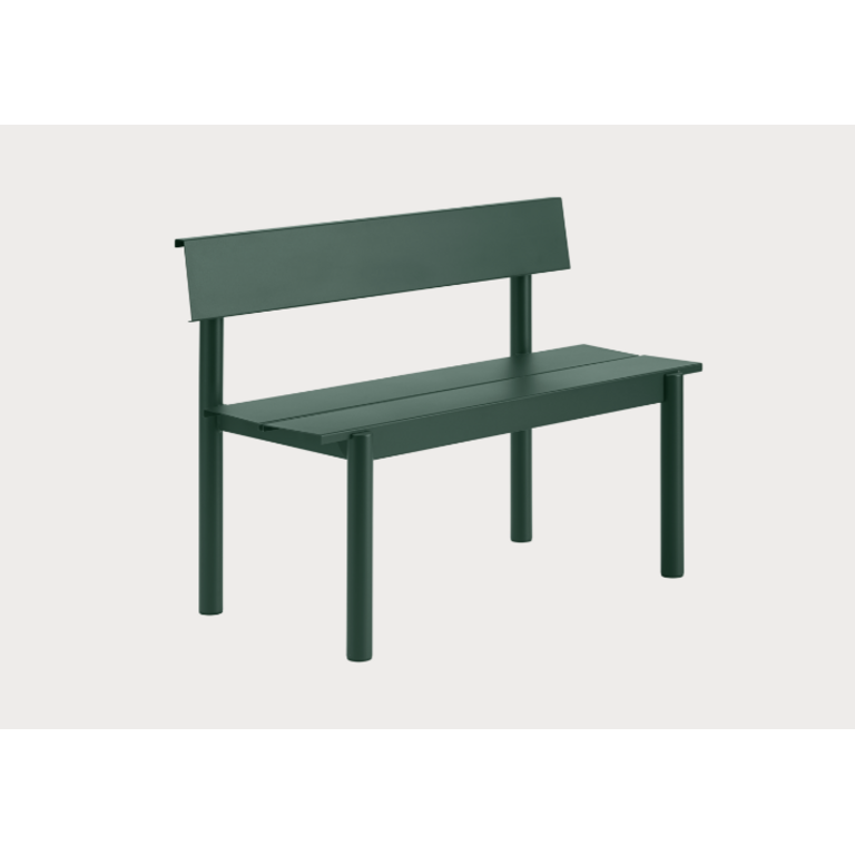 Muuto Linear Steel Bench w. Backrest 110 x 34 cm