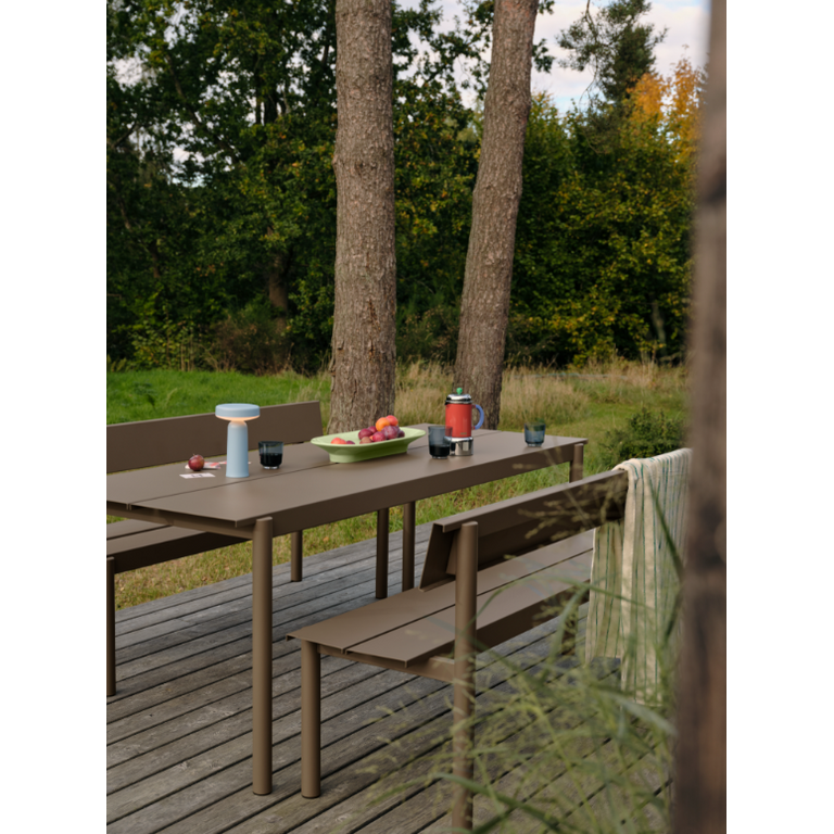 Muuto Linear Steel Bench w. Backrest 110 x 34 cm