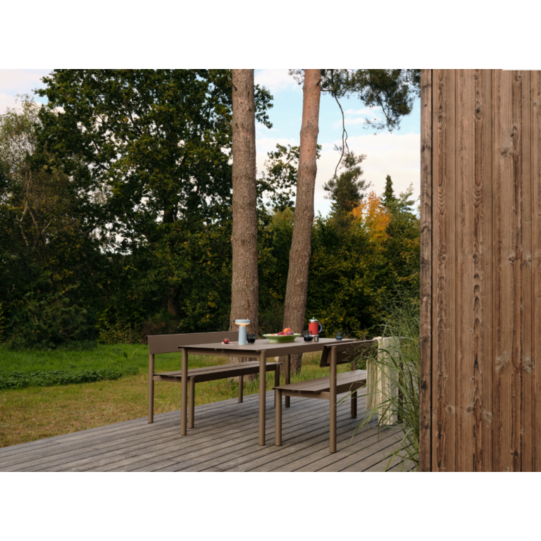 Muuto Linear Steel Bench w. Backrest 110 x 34 cm