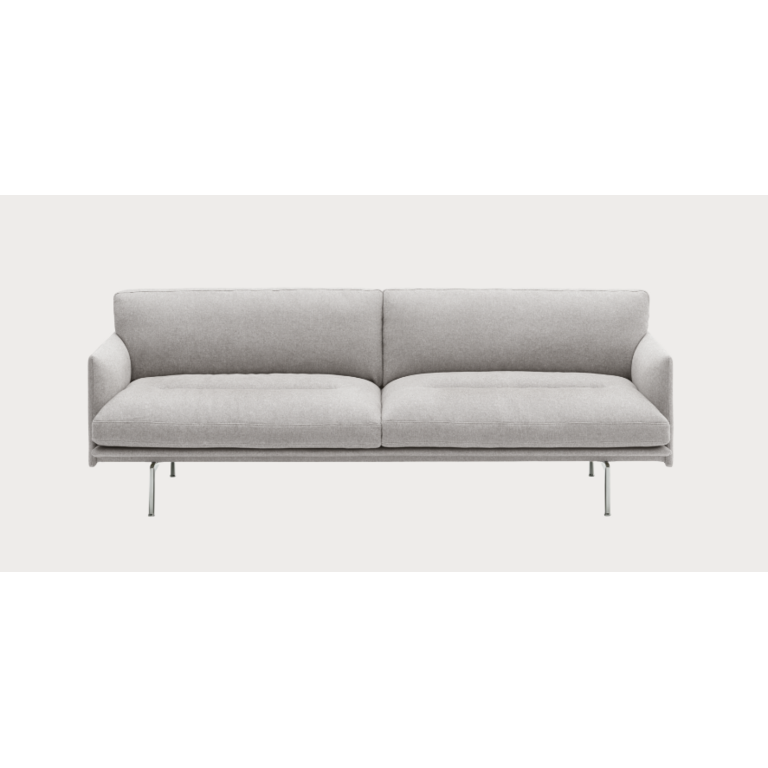 Muuto Outline Soft Sofa 3-seater/ black base