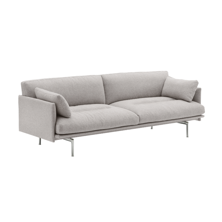 Muuto Outline Soft Sofa 3-seater/ black base
