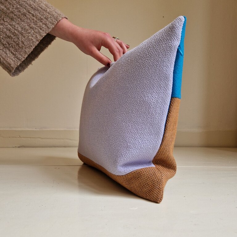 Jantien Baas X Edwin Pelser Kussens gemaakt van restanten Kvadrat stof DL6 (Deel 1)