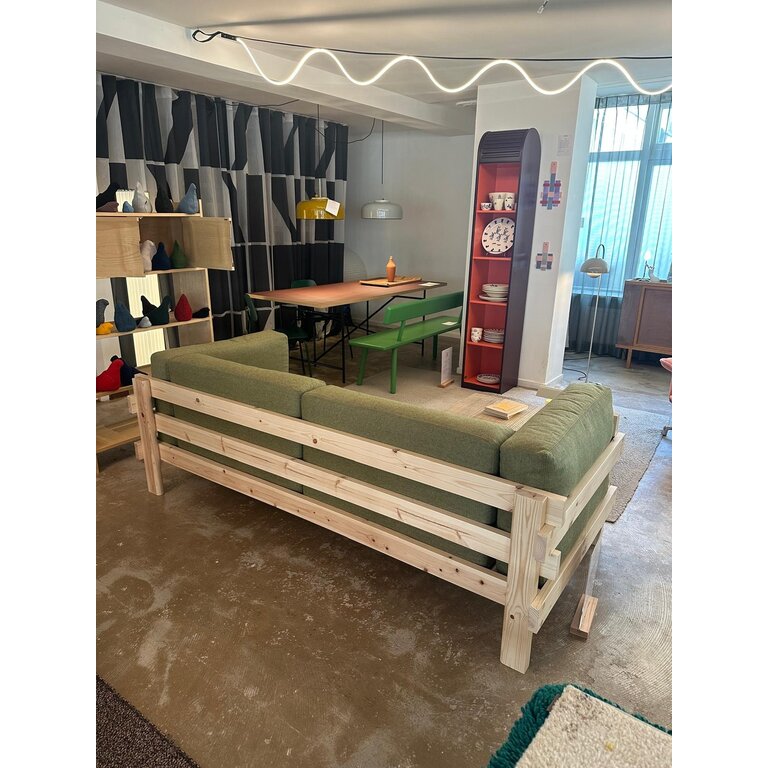 Normann Copenhagen Kube Sofa 3-Seater Pine  showroom model Synergie LDS 48 interfuse