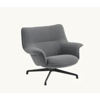 Muuto Doze Lounge Chair Low Back Beck 030 antricite black base showroom model