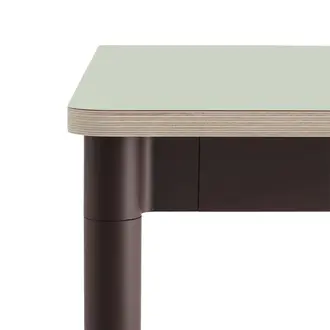 Muuto Base Table 190 x 85 cm showroom model Light Green / Brown Red