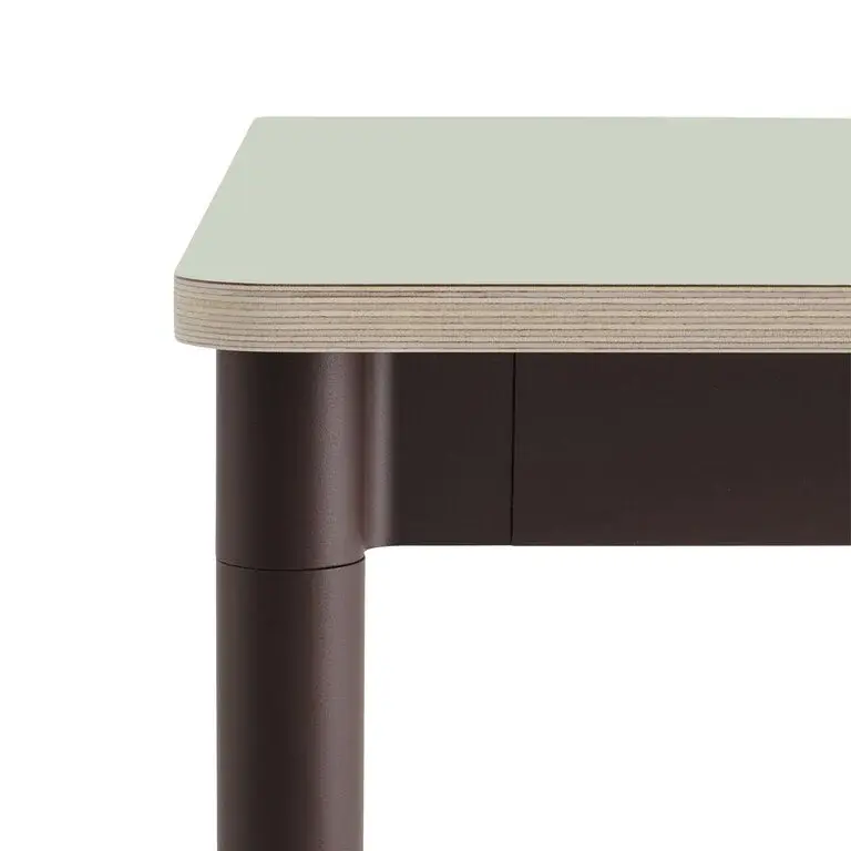 Muuto Base Table 190 x 85 cm showroom model Light Green / Brown Red