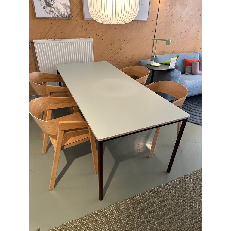 Muuto Base Table 190 x 85 cm showroom model Light Green / Brown Red