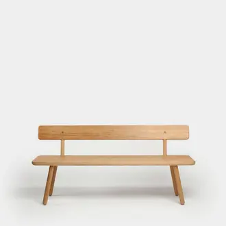 Another Country Bench Back One Oak 160 cm May Green showroom model