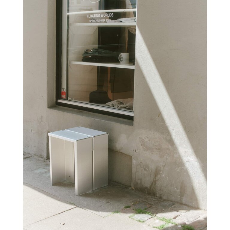 our society Re-Work Stool showroom model white