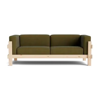 Normann Copenhagen Kube Sofa 3-Seater Pine  showroom model Synergie LDS 48 interfuse