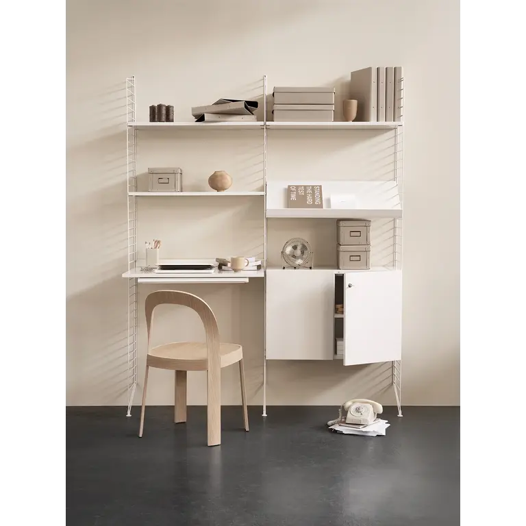 String Furniture Floor Sidepanel 85 x 30 cm white 2 pack