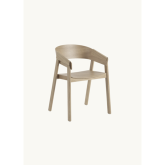 Muuto Cover Armchair (set of 2) wood seat with armrests showroom item Muuto Cover Armchair (set of 2) wood seat with armrests showroom item