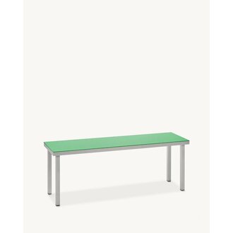 Muller van Severen Alu Bench green showroom item Muller van Severen Alu Bench green showroom item
