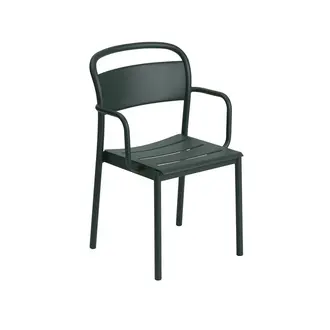Muuto Linear Steel Armchair green (set of 2 ) showroom item