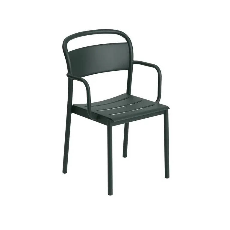 Muuto Linear Steel Armchair green (set of 2 ) showroom item