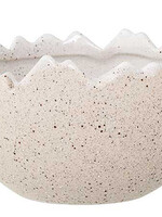 Bloomingville Flowerpot, White, Stoneware dia 13xH8 cm