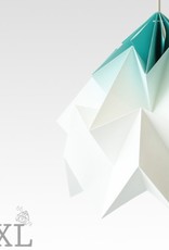 Studio Snowpuppe Moth XL gevouwen papier origami lamp mint