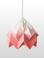 Moth gevouwen  papier origami lamp gradient koraal