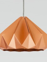 Chestnut gevouwen papier origami lamp koper