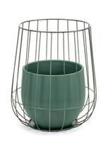 Serax Pot In A Cage Army Green D37 H46