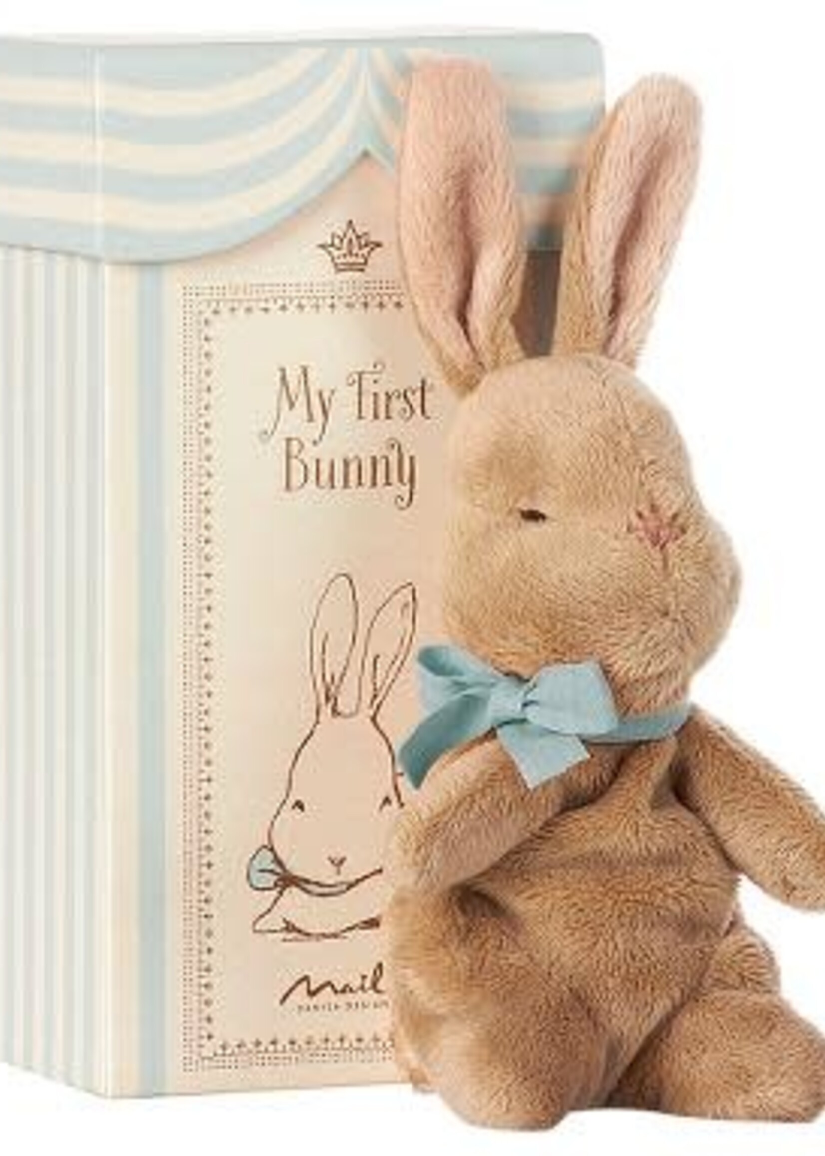 Maileg My first bunny in box, blauw