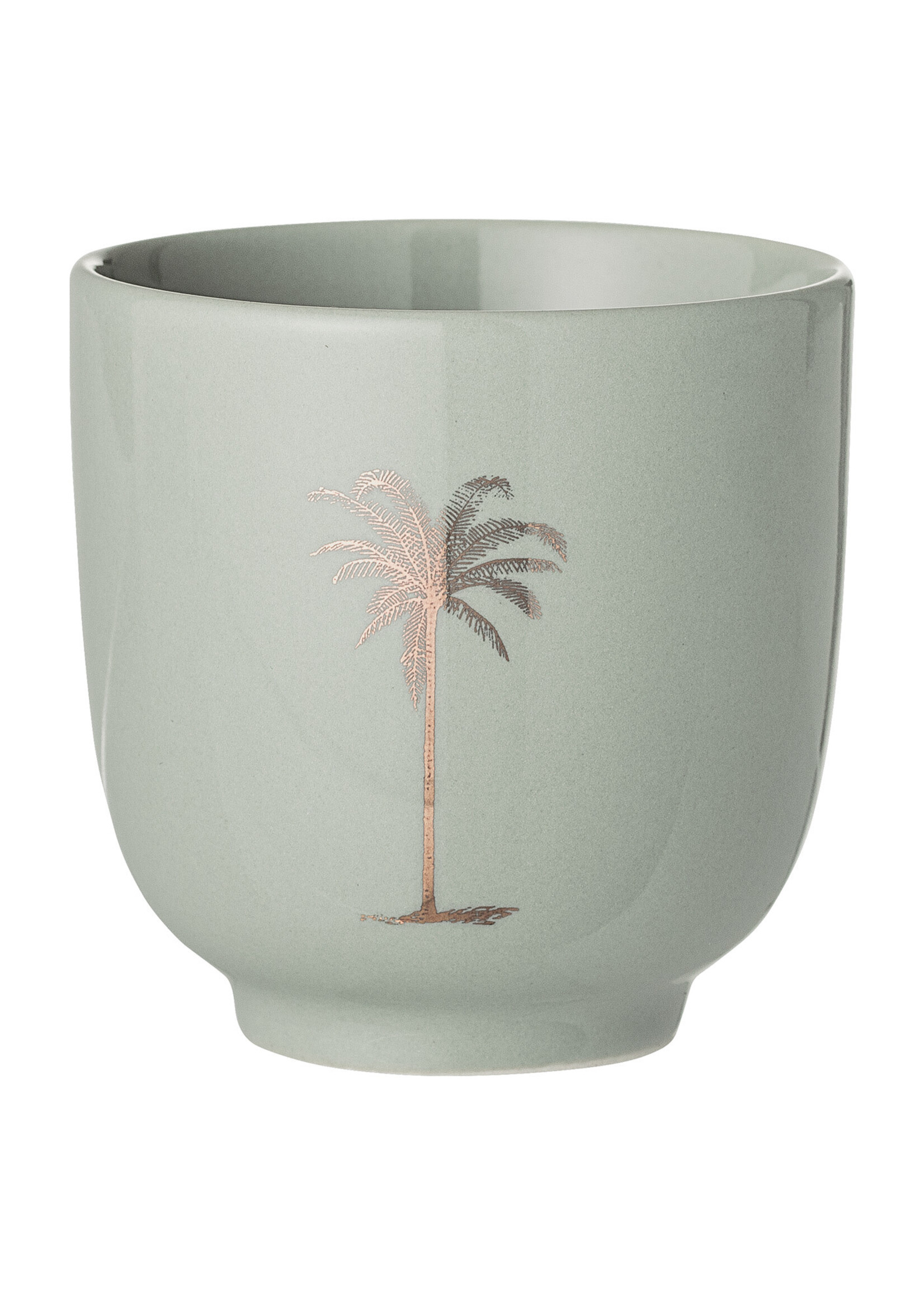 Bloomingville Palm cup, Green, stoneware