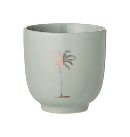 Bloomingville Palm cup, Green, stoneware