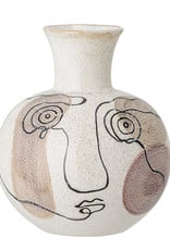 Bloomingville Irini Vase, wit, stoneware