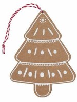Gingerbread card tree
