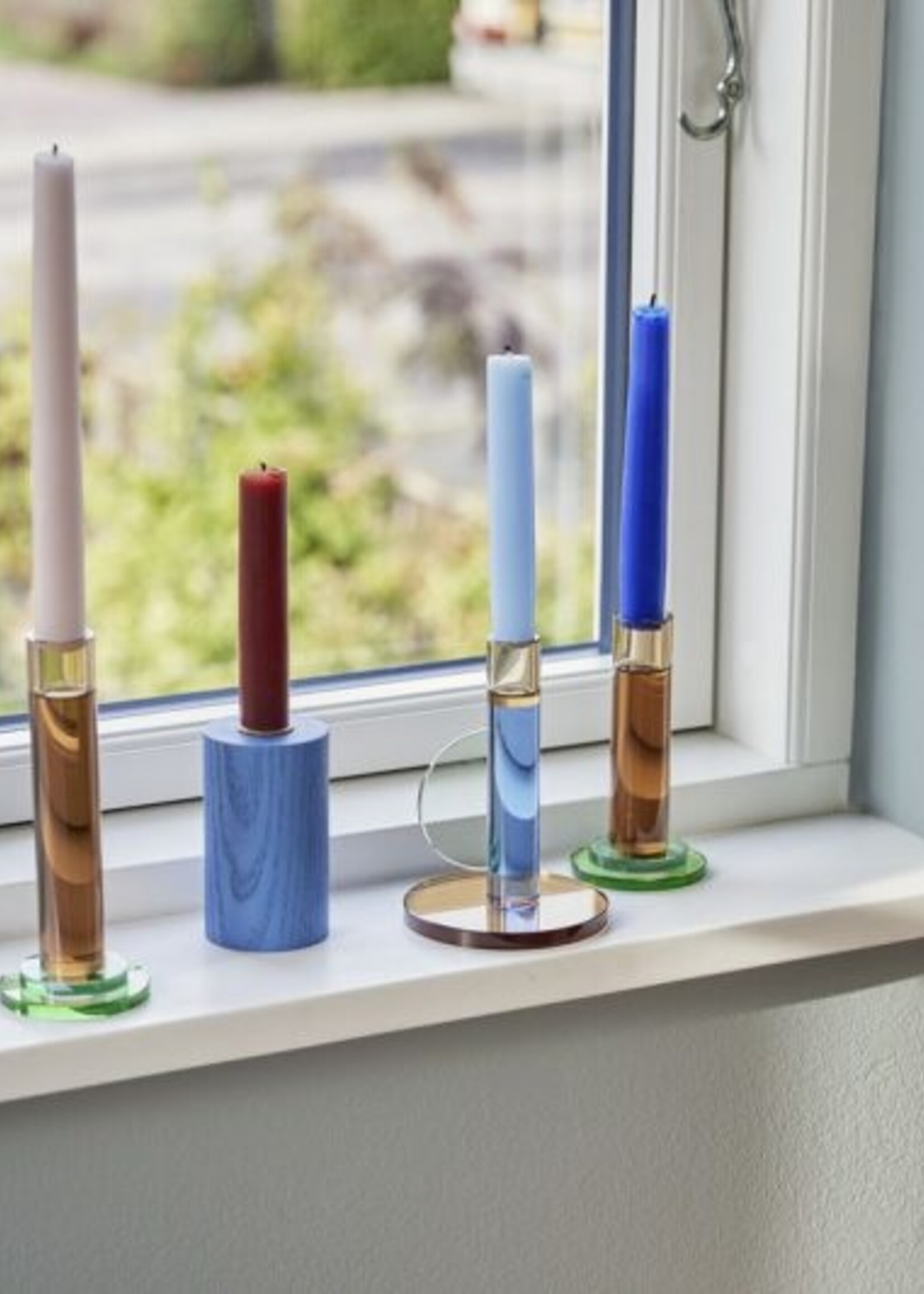 Hübsch Astro Candlestick Blue