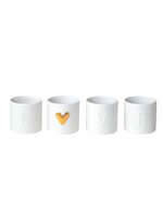 Räder Love ligths set of 4 stuks dia 4,5cm hoogte 4,5cm