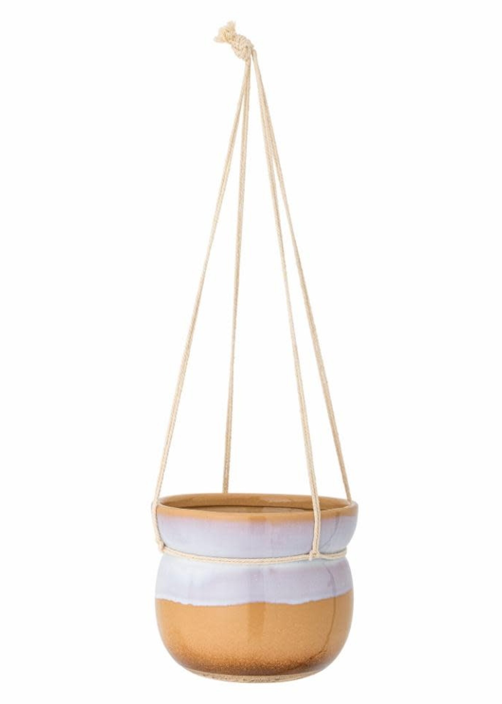 Bloomingville Linor flowerpot, hanging, blue, stoneware 17xH13,50 cm