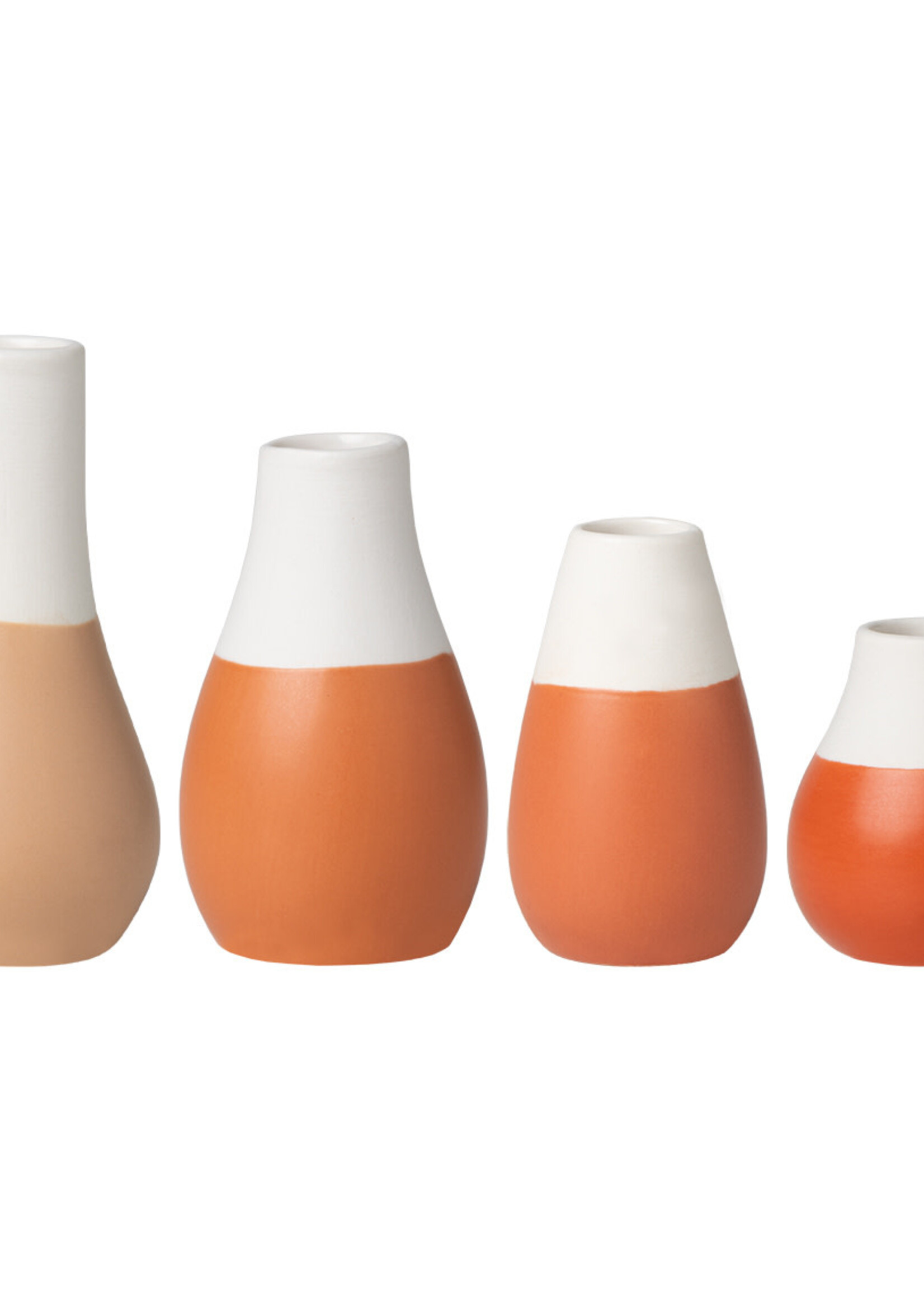 Räder Mini Pastel vase Set of 4pcs aardkleuren