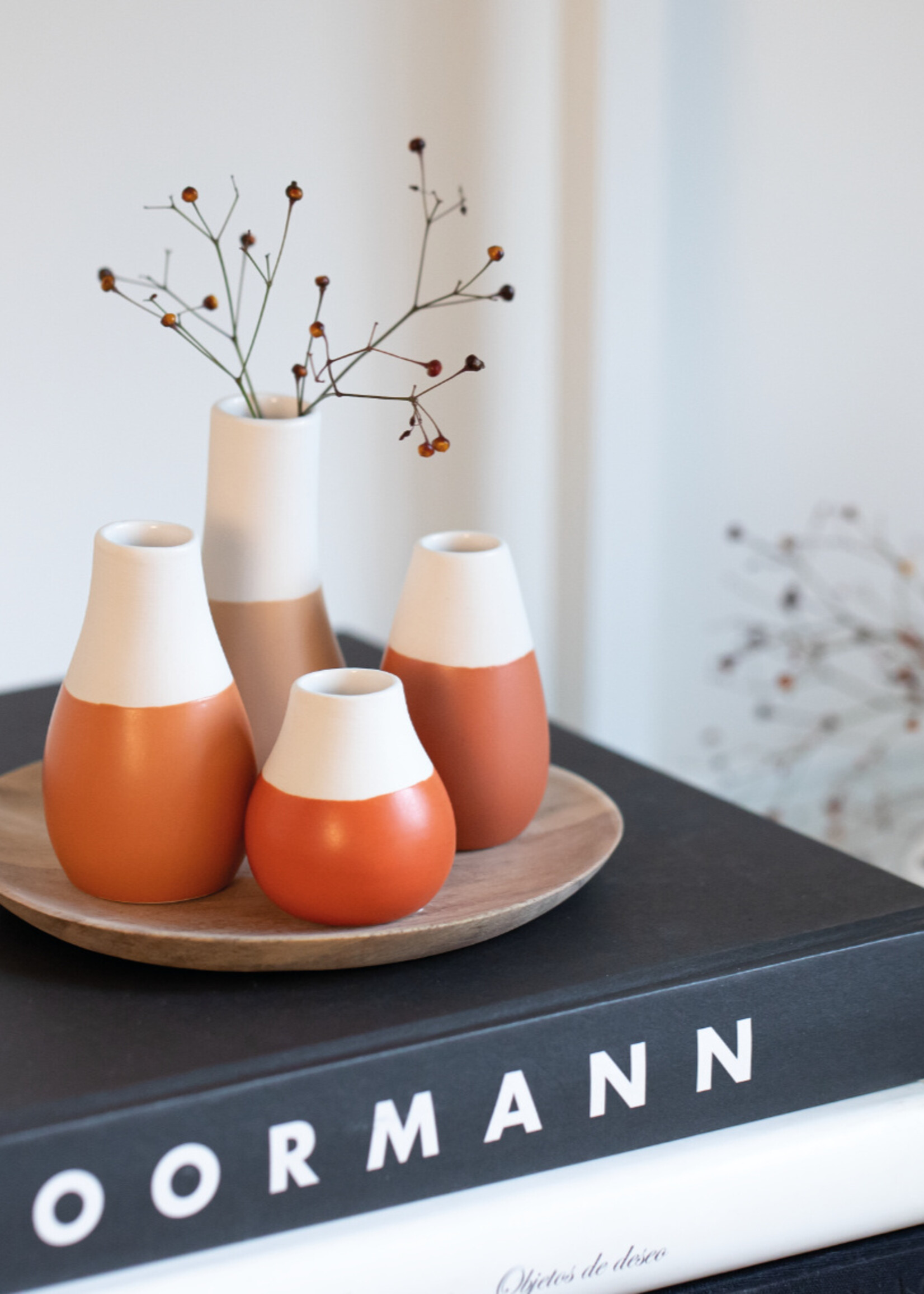 Räder Mini Pastel vase Set of 4pcs aardkleuren