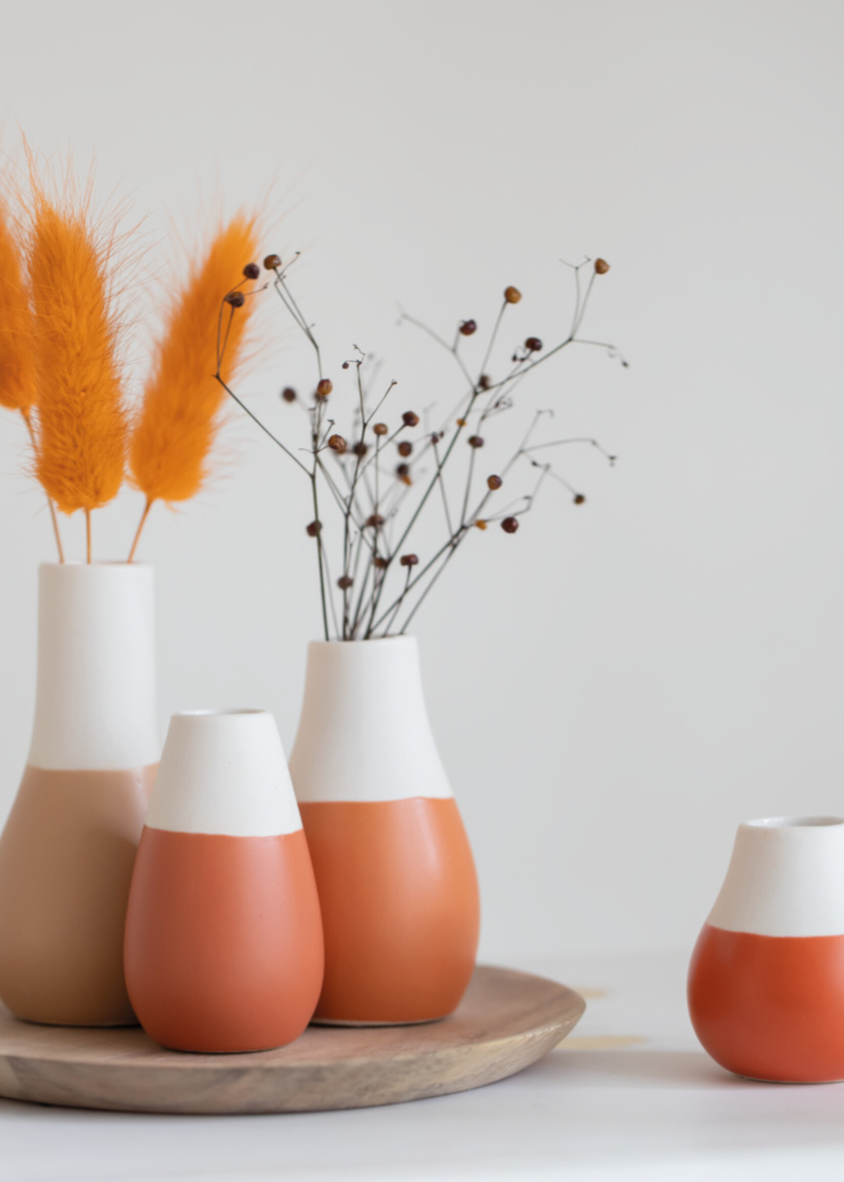Räder Mini Pastel vase Set of 4pcs aardkleuren