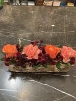 Bloemstuk in BIRCH PLANTER RECTANGLE  25X6X5 cm