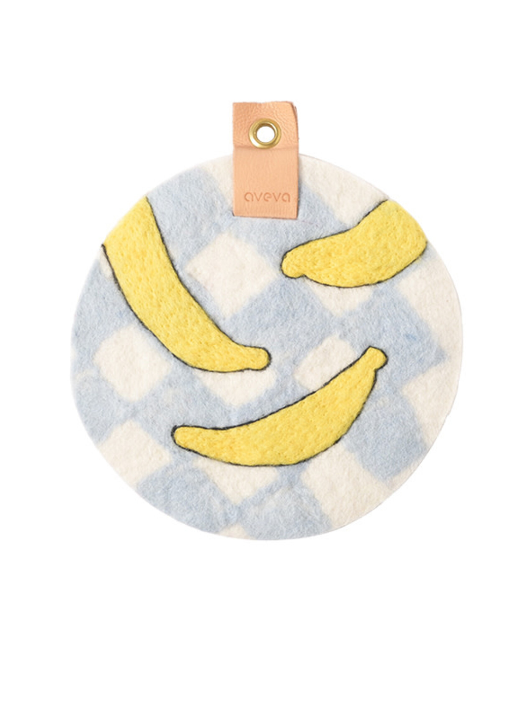 Aveva design Onderzetter, rond, kunst, banaan