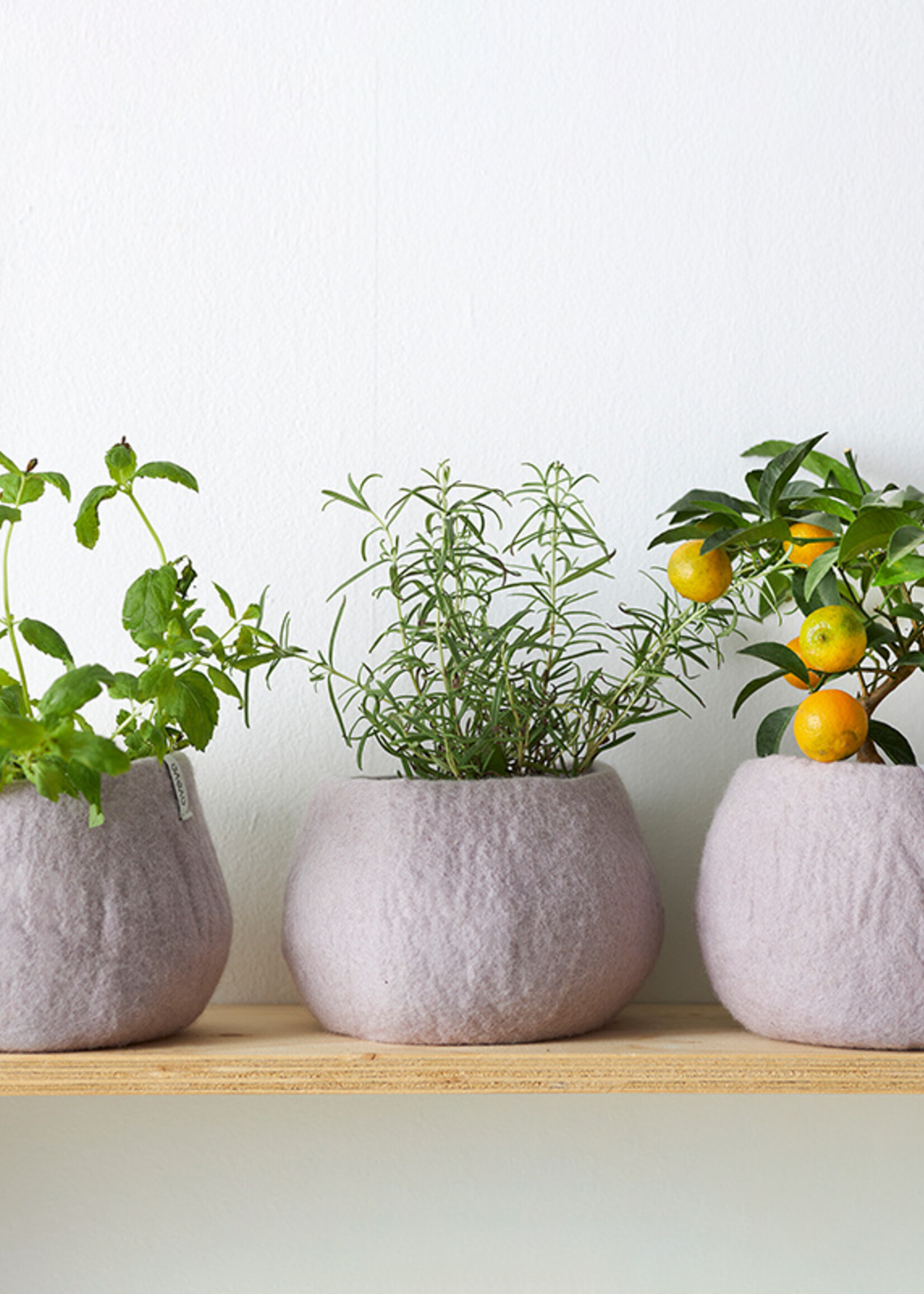 Aveva design Flower pot 16, S, Okergeel