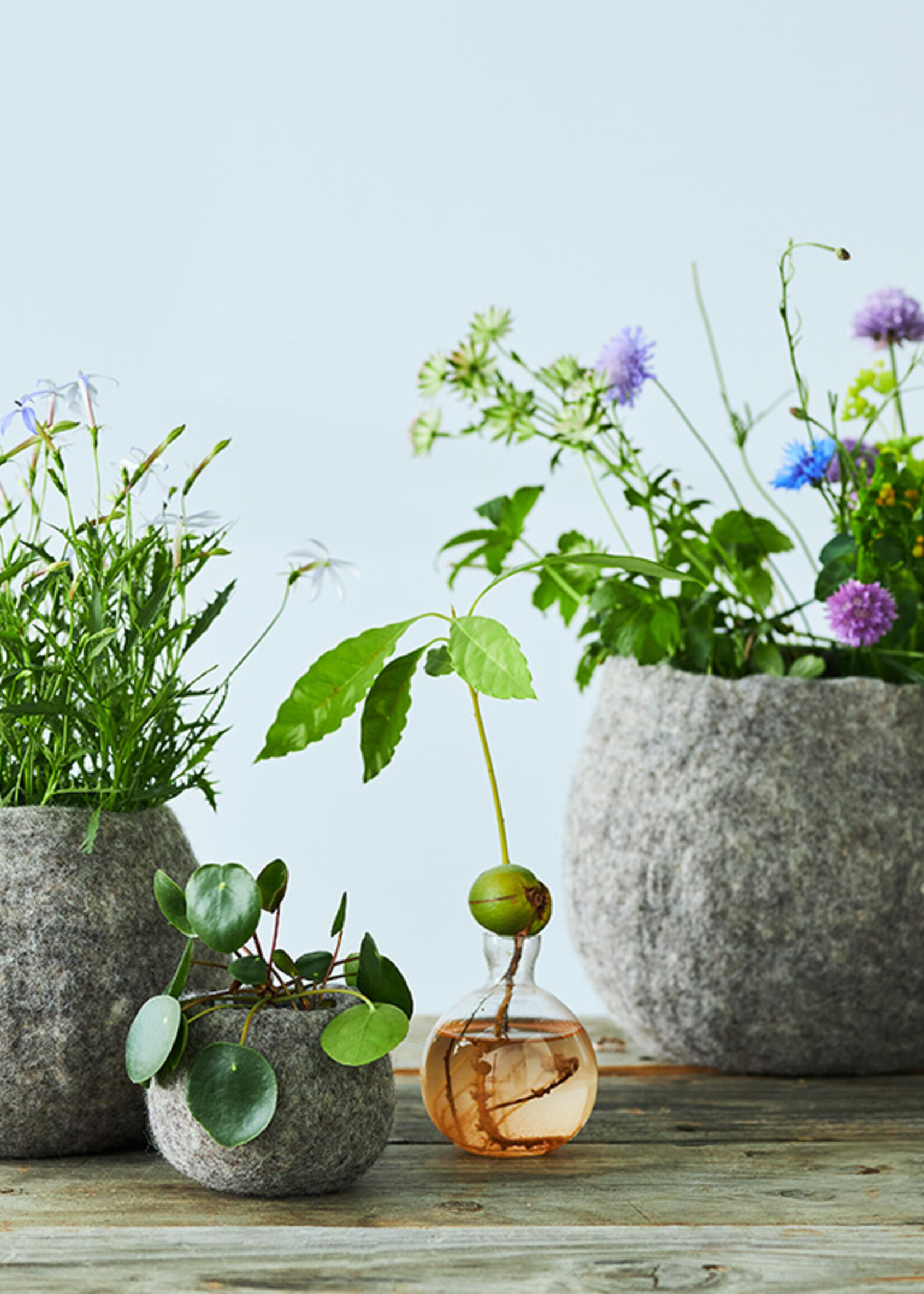 Aveva design Flower pot 16, S, Okergeel