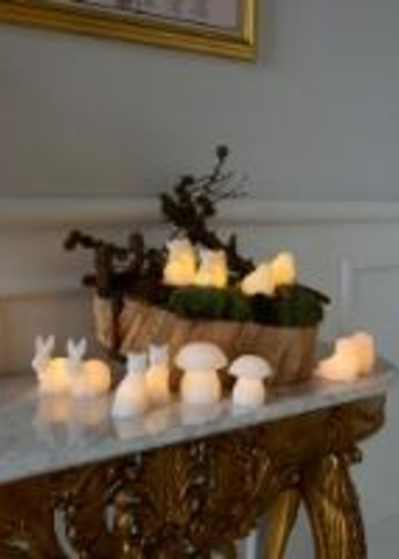 Sirius Elvina Mushroom 2 pcs. 7,8cm + 9,5cm, white