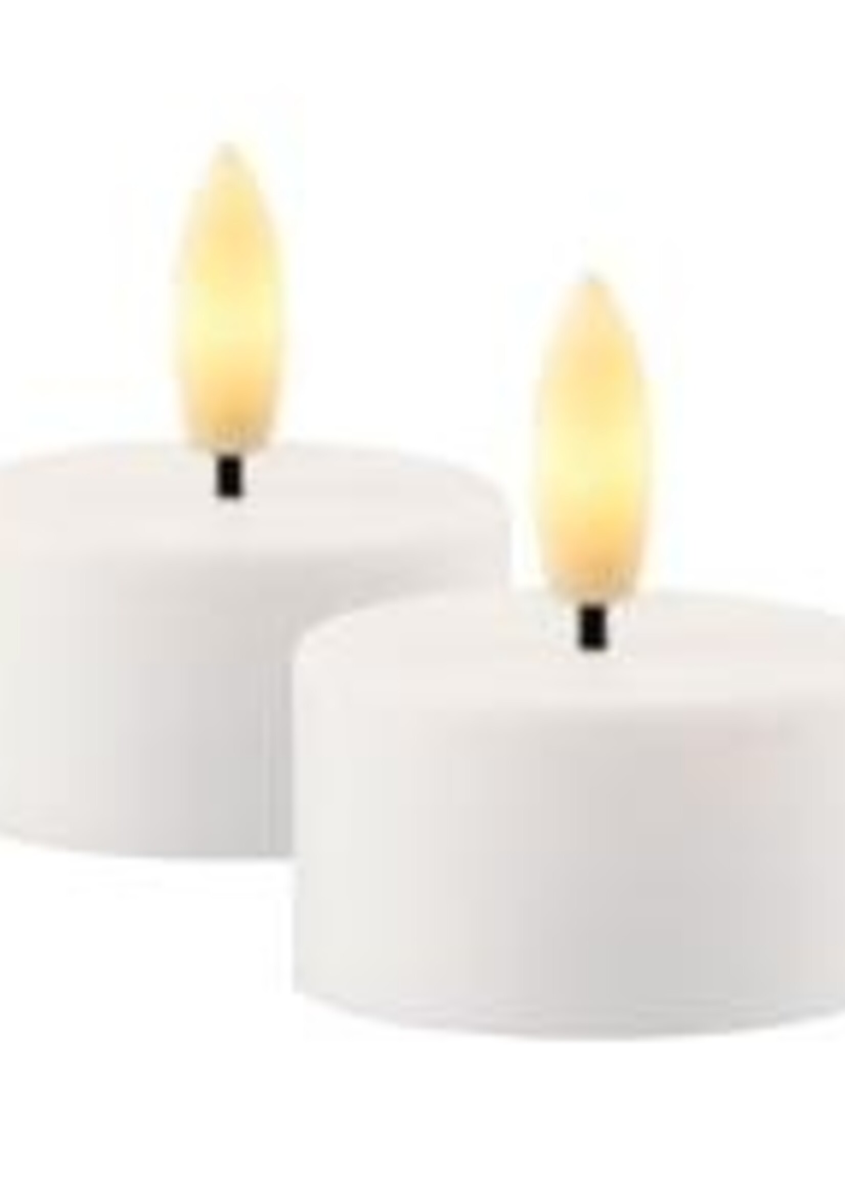 Sirius Sille Rechargeable Tealight 2 pcs set, Ø4xH2,2cm, White
