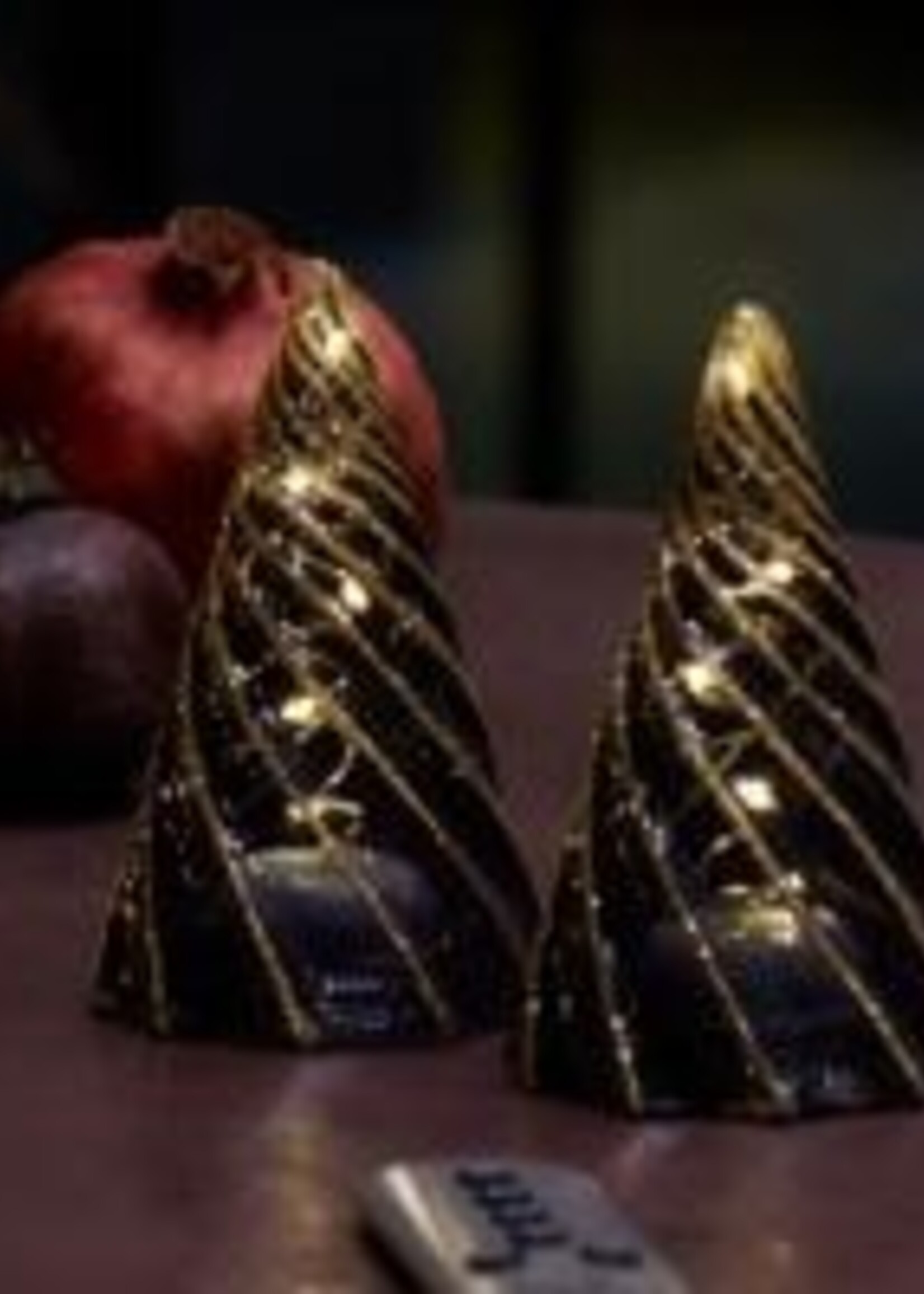 Sirius Vilma Tree 2 pc. set Black/Gold Ø6x11cm