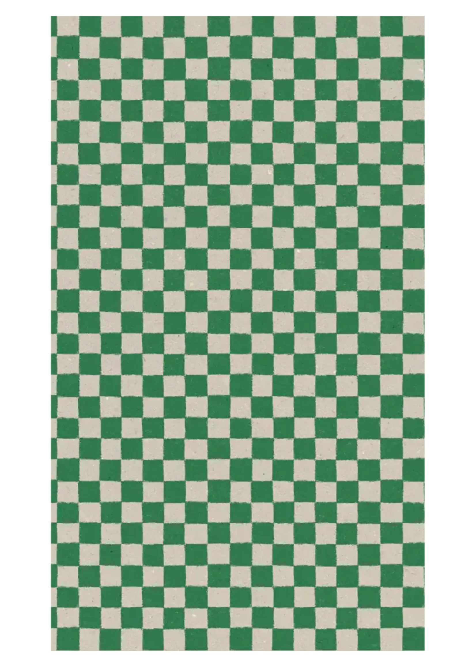 Maileg Gift wrap, 10 m - Checker - Green
