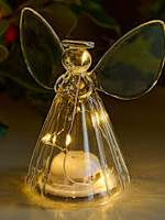 Sirius Iris Angel 2 pcs. set, H10cm, 5LED, Clear