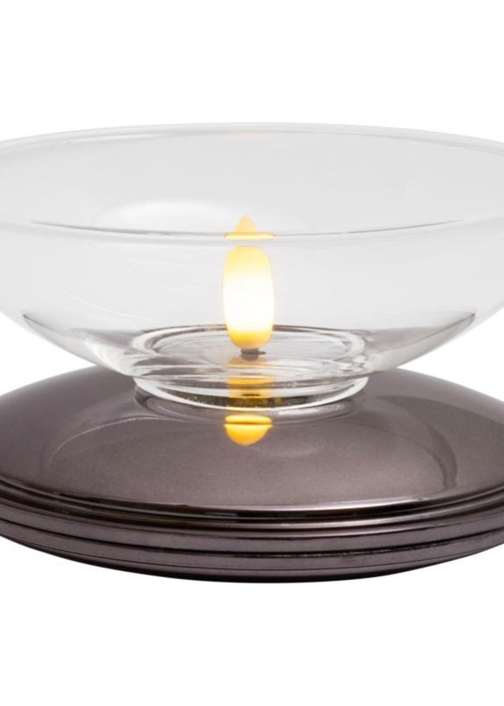 Sirius Lia Genopladelig Ø9,9cmxH5, Sort Nikkel