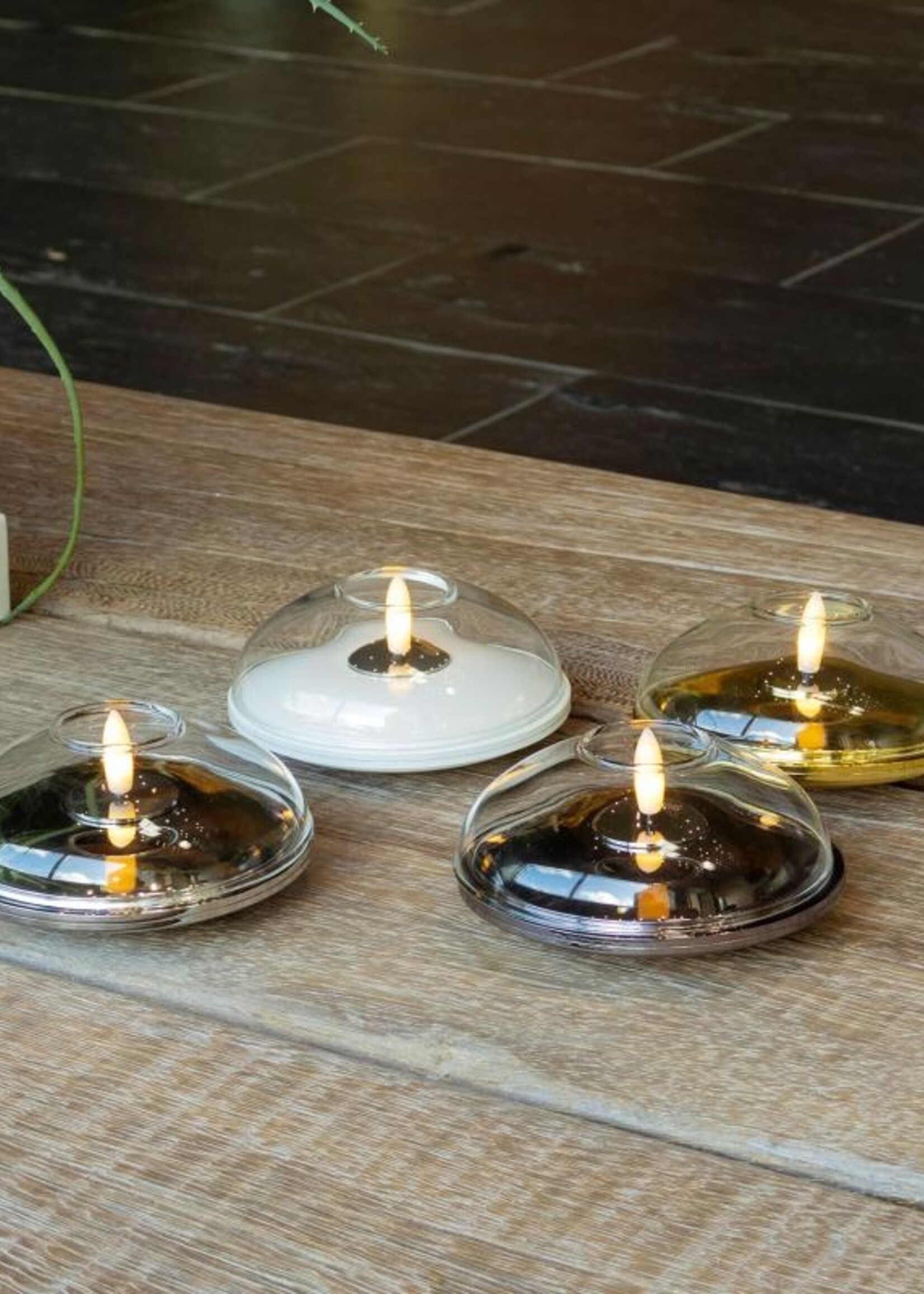 Sirius Lia Genopladelig Ø9,9cmxH5, Sort Nikkel