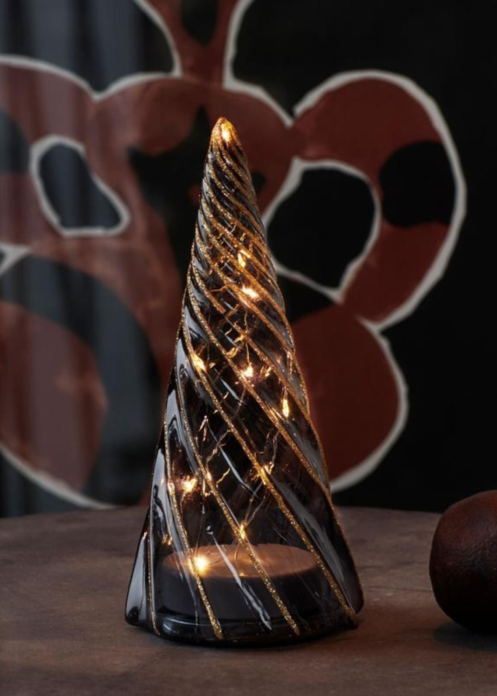 Sirius Vilma Tree Black/Gold Ø9,5xH19cm