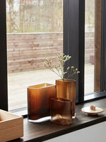 Hübsch Elements vases amber 16x9xh18